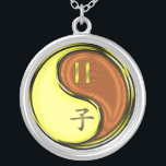 Gemini & Wood Rat Silver Plated Necklace<br><div class="desc">For those born under the sign of Gemini in the Year of the Wood Rat.</div>