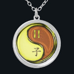 Gemini & Wood Rat Silver Plated Necklace<br><div class="desc">For those born under the sign of Gemini in the Year of the Wood Rat.</div>