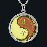 Gemini & Wood Rat Sterling Silver Necklace<br><div class="desc">For those born under the sign of Gemini in the Year of the Wood Rat.</div>