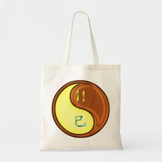 Gemini & Wood Snake Tote Bag (Front)