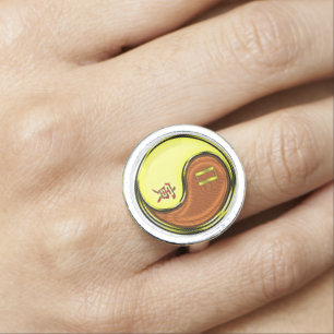 Gemini & Wood Tiger Ring