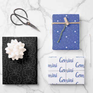 ⭐Gemini Wrapping Paper Set of 3