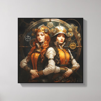 Gemini Zodiac Art Canvas Print