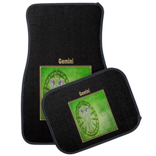 Gemini Zodiac Astrology design Car Floor Mat