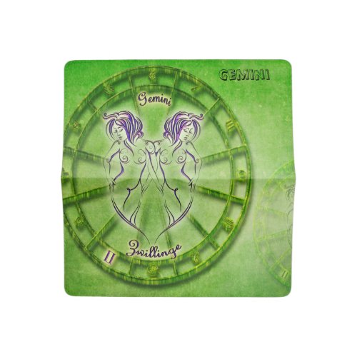 Gemini Zodiac Astrology design Checkbook Cover