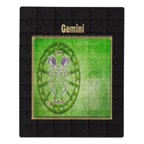 Gemini Zodiac Astrology design Jigsaw Puzzle