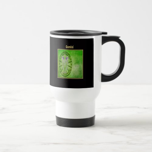 Gemini Zodiac Astrology design Travel Mug