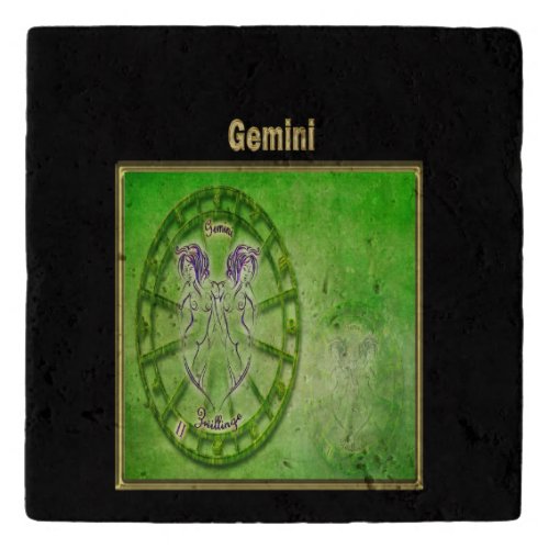 Gemini Zodiac Astrology design Trivet