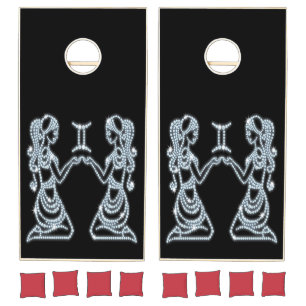 Gemini Zodiac Astrology Sign Cornhole Set