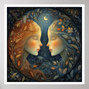 Gemini Zodiac Birth Sign Astrology Celestial