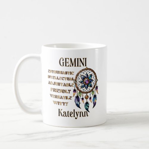 Gemini Zodiac Birthstone Coffee Mug