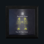 Gemini Zodiac Collection Jewellery Box<br><div class="desc">Our Zodiac Jewellery Boxes have Fully Customizable text,  Allowing you to personalize each beautiful Jewellery Box however you wish. Making it,  the Perfect Gift in of itself,  or as a luxury presentation box,  to match our Zodiac Pendants and Necklaces</div>