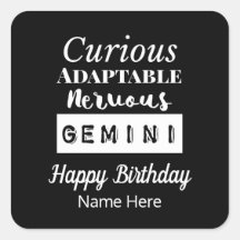 Gemini Zodiac Fun Characteristics Birthday