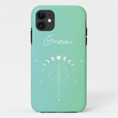 Gemini zodiac horoscope star sign gradient iPhone 11 case