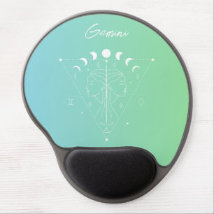Gemini zodiac horoscope star sign gradient gel mouse pad