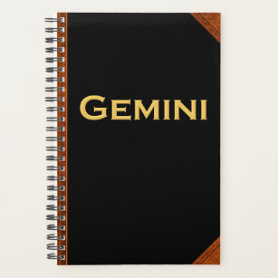 Gemini Zodiac Horoscope Vintage Style Planner