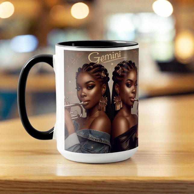 Gemini Zodiac Musician Trumpet  Mug (Creator Uploaded)