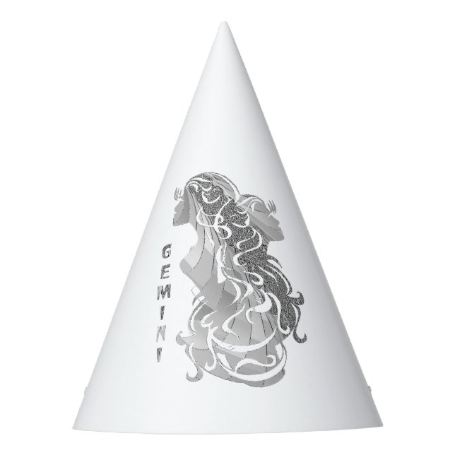 Gemini Zodiac Party Hat (Front)