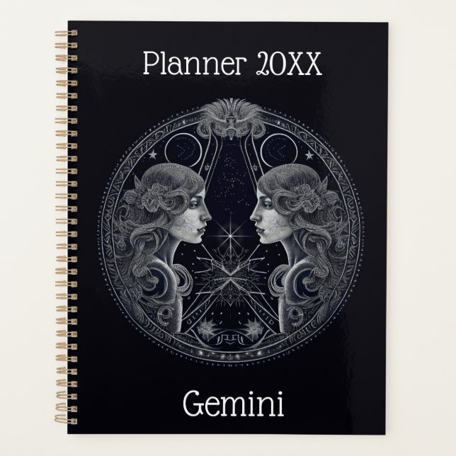 Gemini Zodiac  Planner (Front)