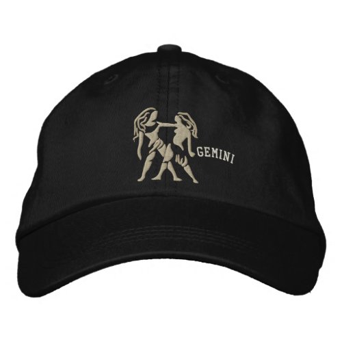 Gemini Zodiac Sign Embroidery May 12 _ June 20 Embroidered Baseball Hat