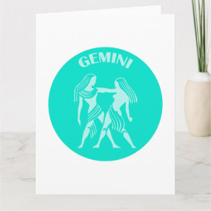 Gemini, Zodiac Sign, Horoscope, Astrology Card