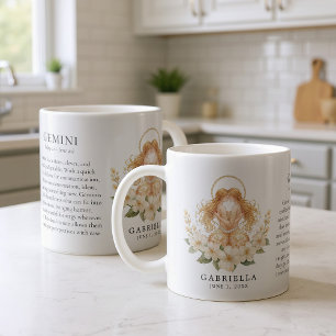 Gemini Zodiac Sign Horoscope Personalized Gift Coffee Mug