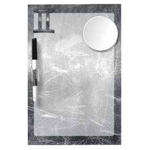 Gemini Zodiac Sign in Industrial Steel Style Dry Erase Board With Mirror