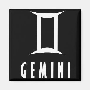 Gemini zodiac sign magnet