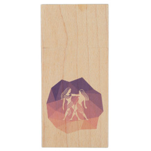 Gemini zodiac sign modern USB 16GB flash drive