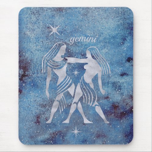 Gemini Zodiac Sign Mouse Pad