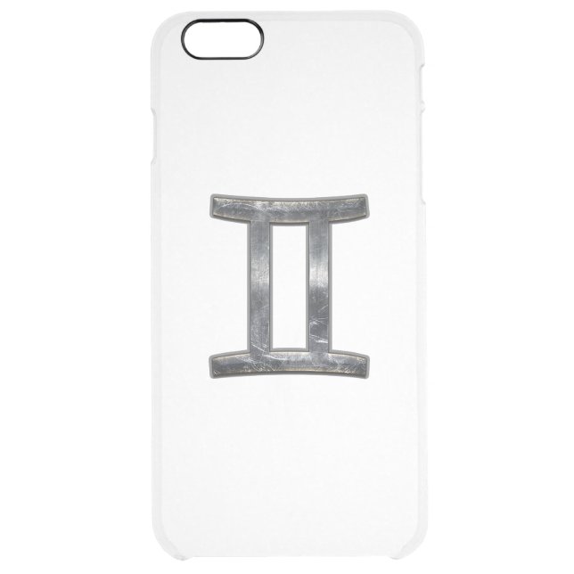 Gemini Zodiac Sign on Green Digital Camo Uncommon iPhone Case (Back)