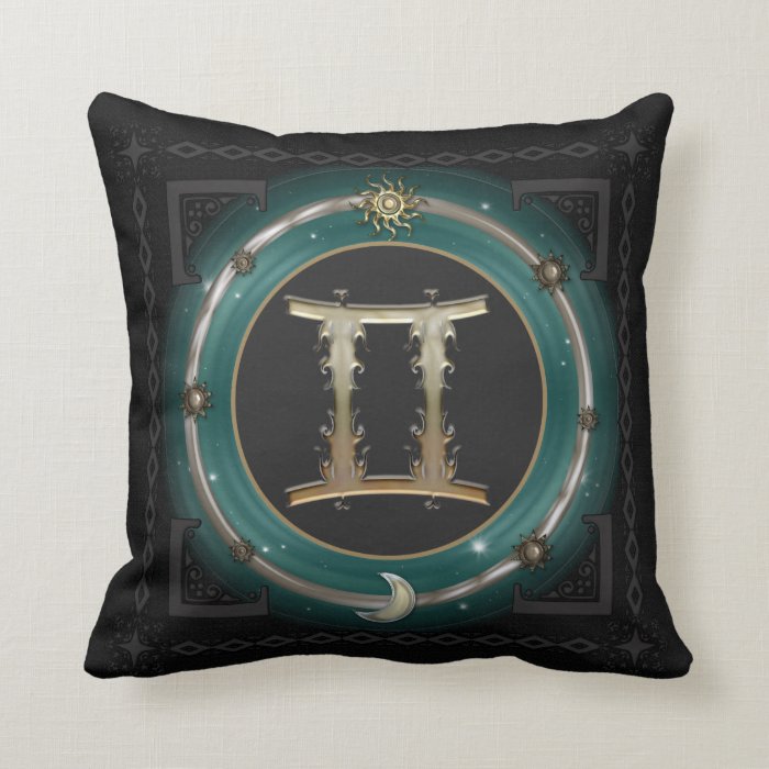 Gemini Zodiac Sign Pillow