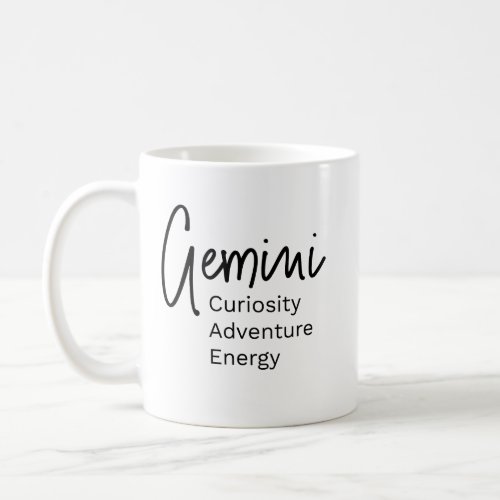 Gemini zodiac sign positive traits  coffee mug