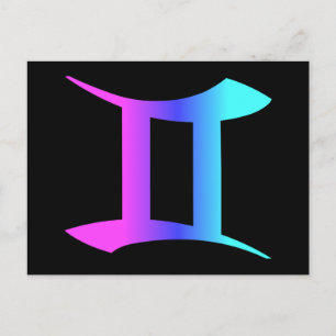 Gemini Zodiac Sign Postcard
