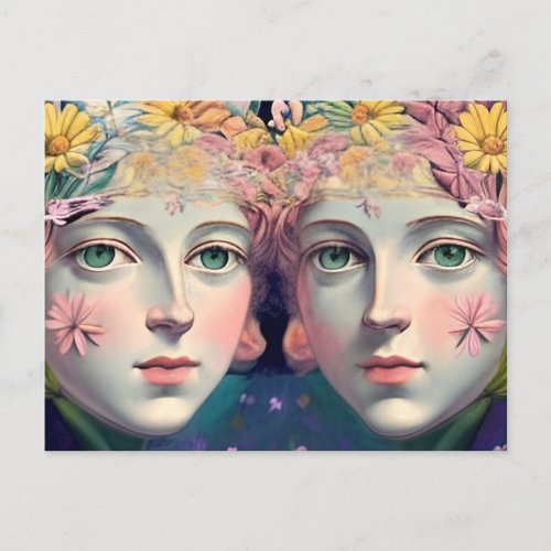 Gemini Zodiac Sign Postcard