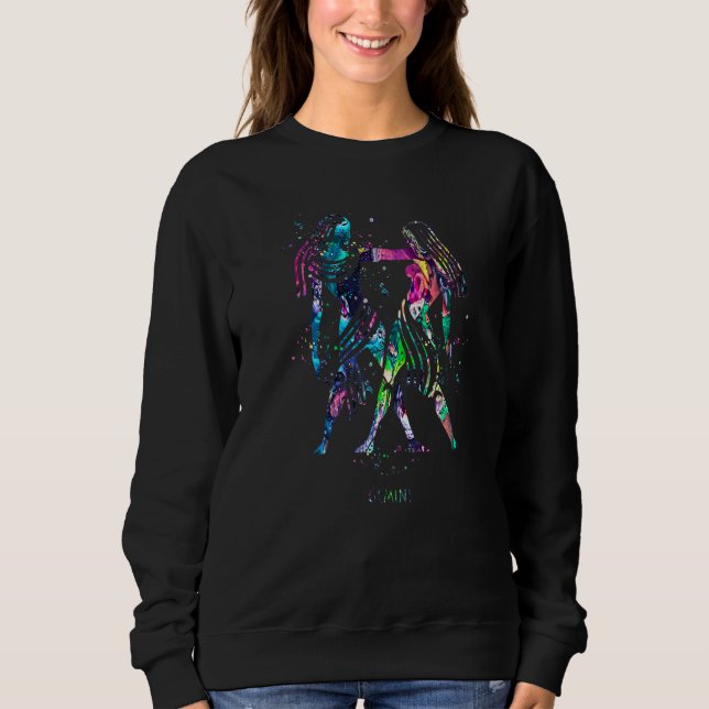 Gemini Zodiac Sign Sweatshirt (Front)