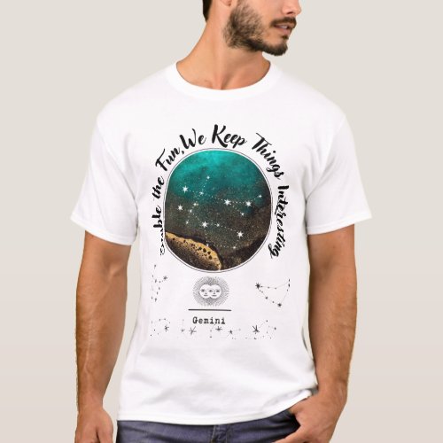 Gemini zodiac sign T_Shirt