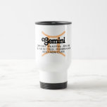 Gemini Zodiac Sign Traits Best Mom Ever Travel Mug<br><div class="desc">A fun zodiac travel mug featuring the prominent traits for your sign plus add your own! Some options include "my best friend", "best wife ever", "perfect daughter", or "super mom" "best boss" "my favorite teacher" and so many more! The options are endless. Customize this astrological mug with a twist by...</div>