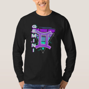 Gemini Zodiac Sign Vaporwave Aesthetics 80s 90s Me T-Shirt