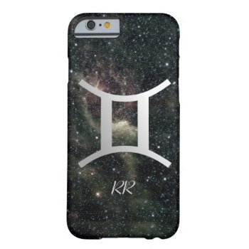Gemini Zodiac Star Sign On Universe Barely There Iphone 6 Case by zodiac_shop at Zazzle