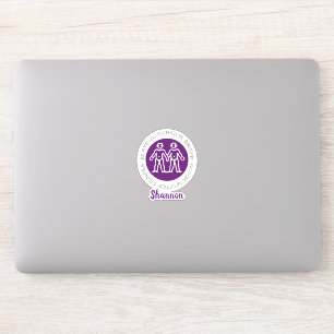 Gemini Zodiac Star Sign Traits Purple Sticker
