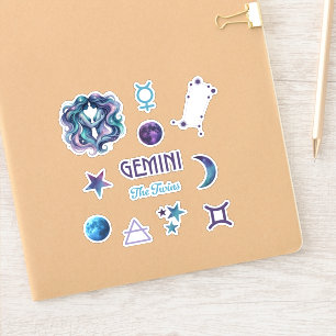 Gemini Zodiac Sticker Collection