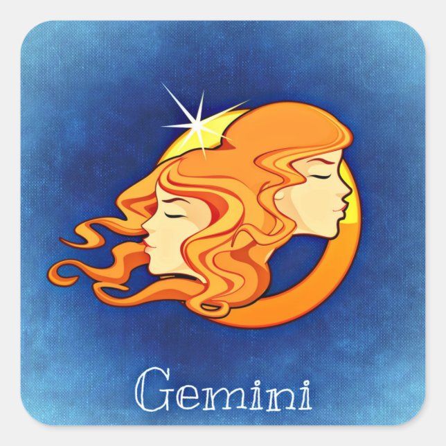 gemini zodiac stickers (Front)