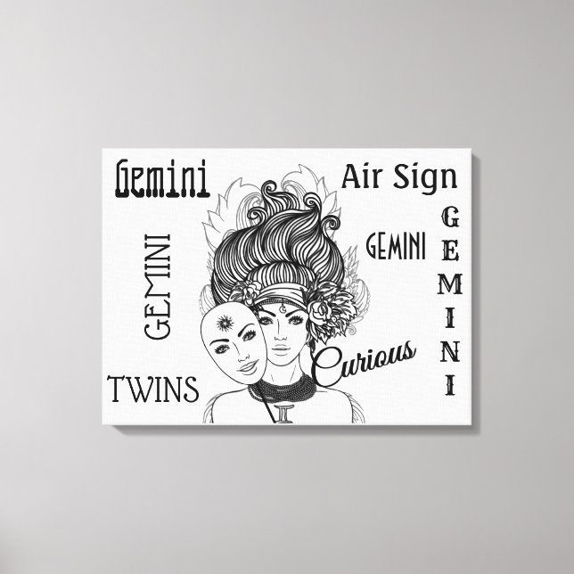 Gemini Zodiac Symbol and Sign (Front)