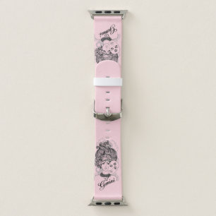 Gemini Zodiac Symbol and Sign Pink Apple Watch Band