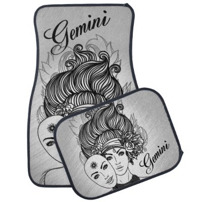 Gemini Zodiac Symbol and Sign Silver