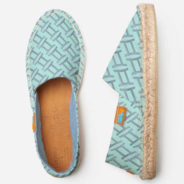 Gemini Zodiac Symbol Element by Kenneth Yoncich Espadrilles (Side)