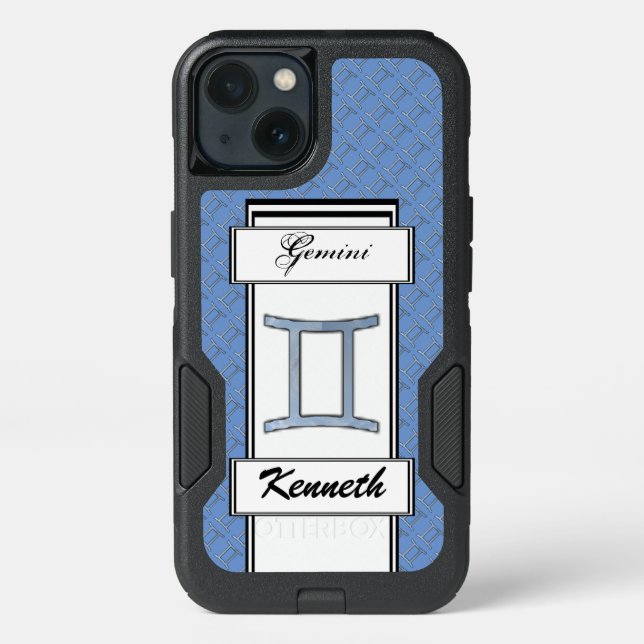 Gemini Zodiac Symbol Element by Kenneth Yoncich Otterbox iPhone Case (Back)