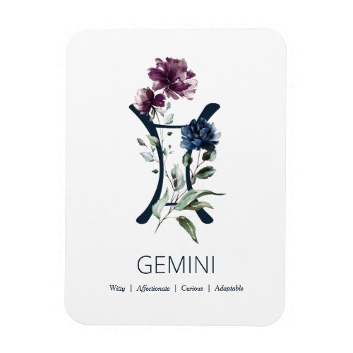 Gemini Zodiac Symbol Magnet