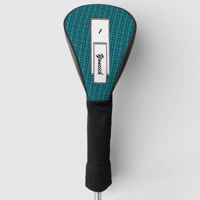 Gemini Zodiac Symbol Standard by Kenneth Yoncich Golf Head Cover (Front)